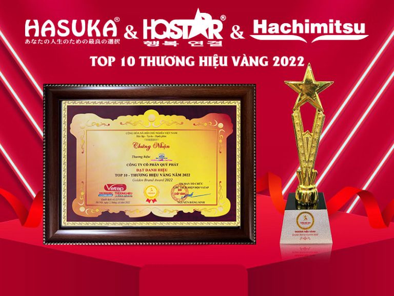 GIẢI THƯỞNG “THƯƠNG HIỆU VÀNG GOLDEN BRAND AWARDS 2022”