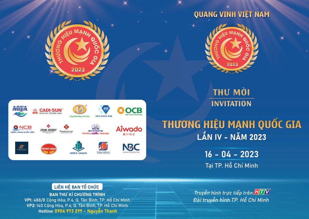 CÔNG TY CP QUÝ PHÁT VINH DỰ NHẬN TOP 10 THƯƠNG HIỆU MẠNH QUỐC GIA 2023